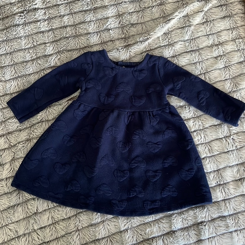 Blue long sleeved dress